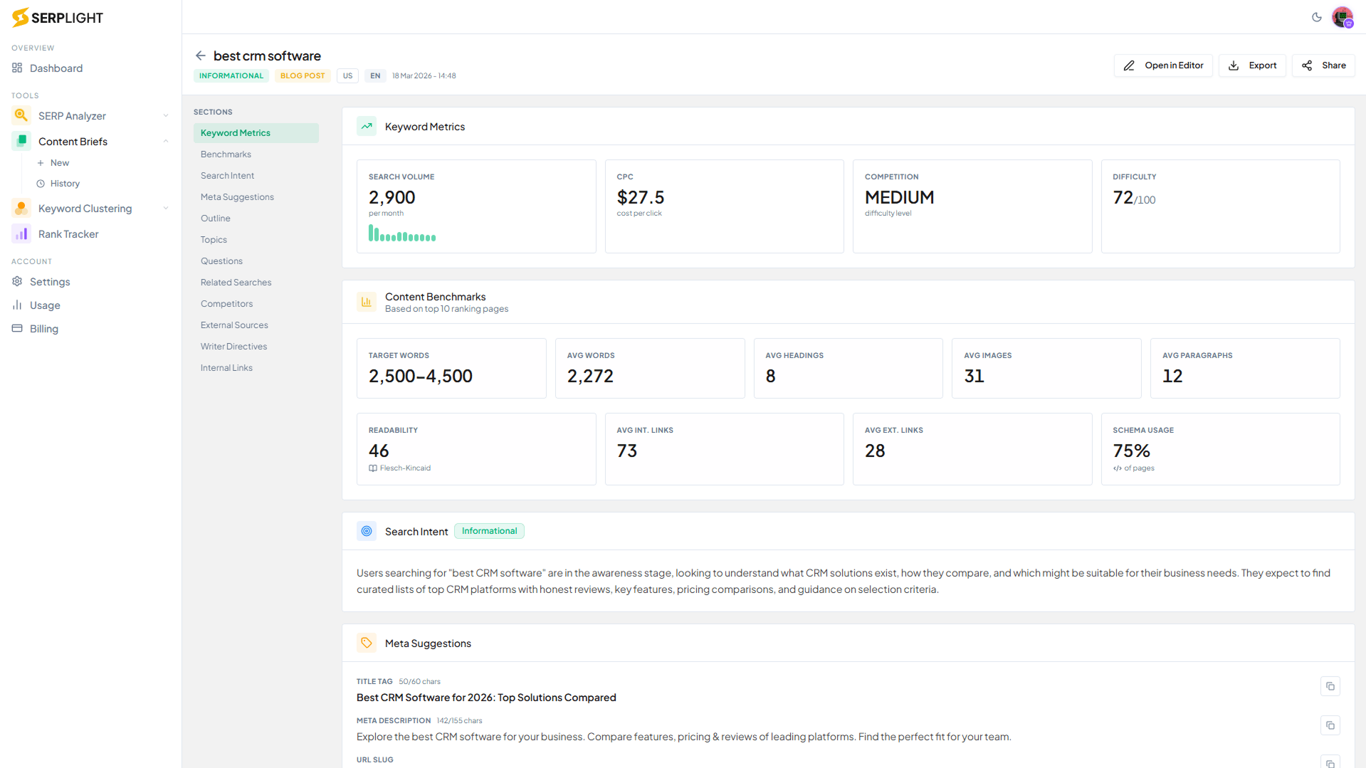 ai powered content brief generator